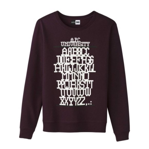 A.P.C. Other - A.P.C. Burgandy Pull over Sweater Sweatshirt
